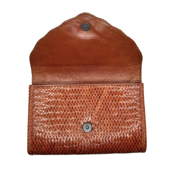 Yves Saint Laurent Vintage Woven Braided Leather Clutch - Picture 5 of 9